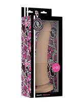 Delta Club Toys Dong Flesh silikonowe dildo z przyssawką 23 cm x 4.5 cm, beżowe