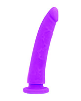 Delta Club Toys Dong Purple silikonowe dildo z przyssawką 23 cm x 4.5 cm, fioletowe