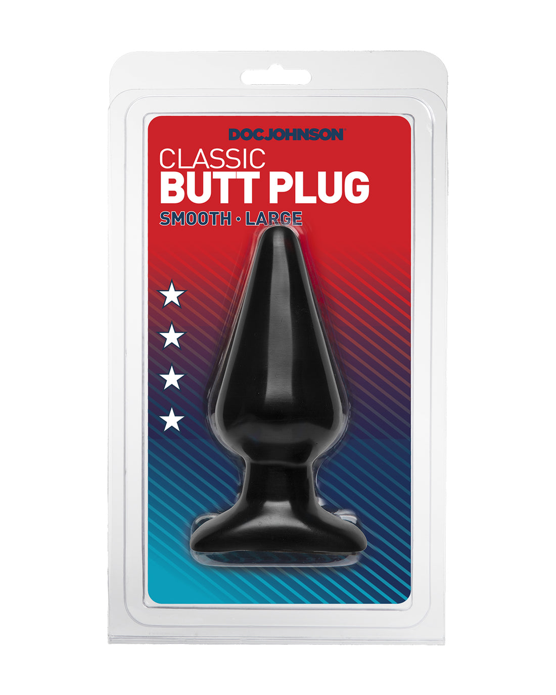 Doc Johnson Butt Plug Smooth korek analny duży czarny