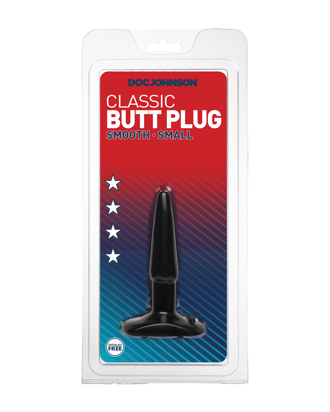 Doc Johnson Butt Plug Smooth korek analny mały czarny