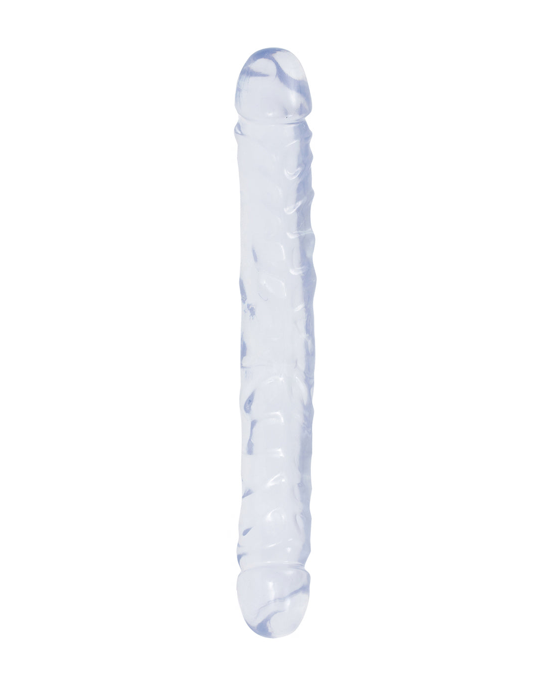 Doc Johnson Jr. Double Dong dwustronne dildo transparentne 30 cm