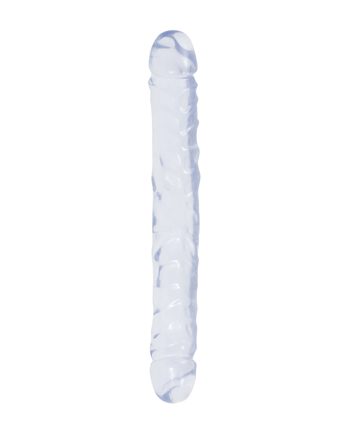 Doc Johnson Jr. Double Dong dwustronne dildo transparentne 30 cm