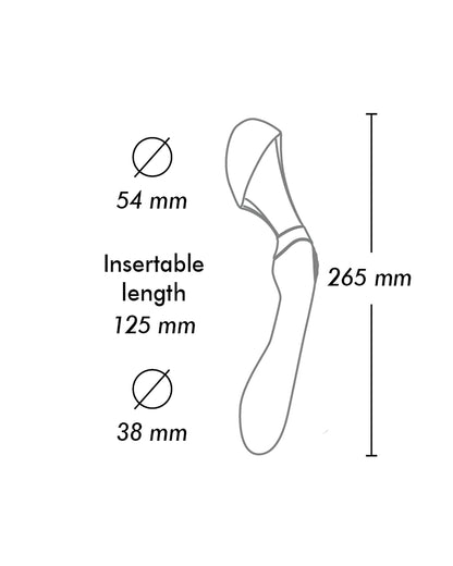 Dwustronny 2w1, wibrator i stymulator łechtaczki wykonany z silikonu medycznego Zoa