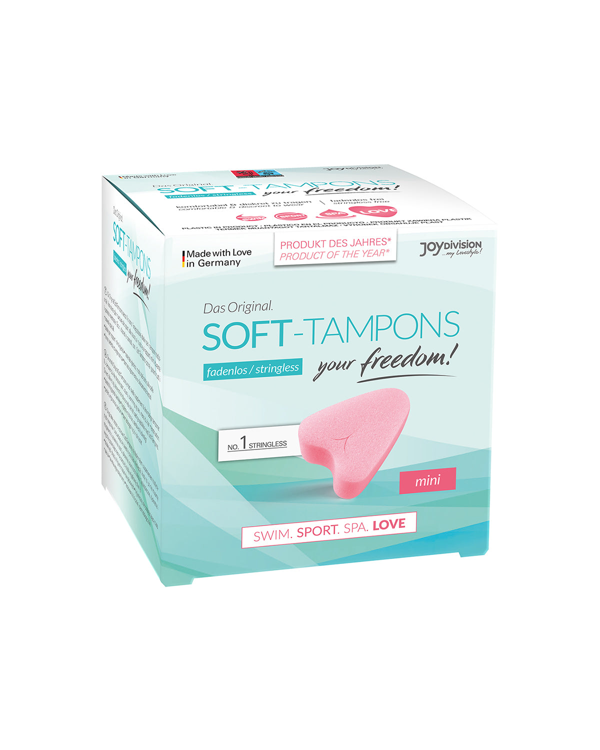 JOYDIVISION Soft-Tampons Mini tampony bez szurka pomniejszony rozmiar 3 sztuki