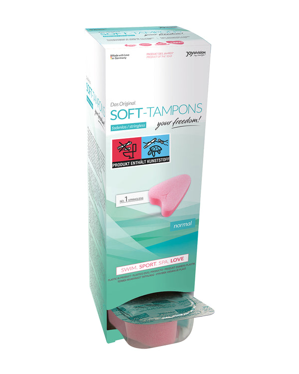 JOYDIVISION Soft-Tampons Normal tampony bez szurka klasyczny rozmiar 10 sztuk