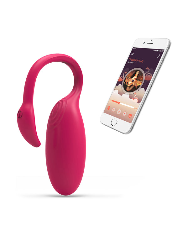 Magic Motion Flamingo wibrujące jajko z aplikacją na telefon czerwone