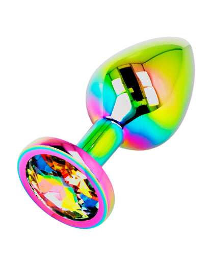 Metalowy korek analny rozmiar S Anal Plug Iridescent Circle