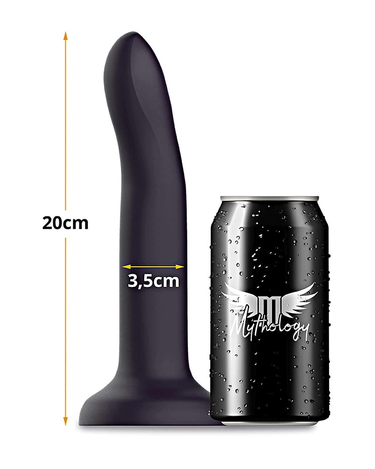 Mythology Duman Mystic dildo z płynnego silikonu z przyssawką 20 cm x 3.5 cm