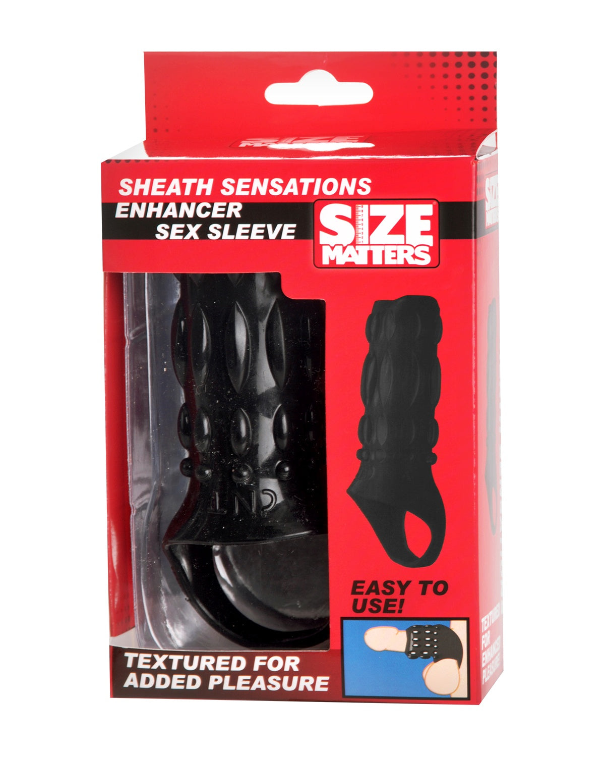 Nakładka na penisa czarna XR Brands Enhancer Sex Sleeve