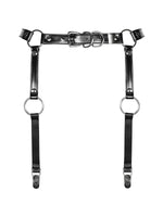 Obsessive A741 pas do pończoch harness czarny