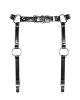 Obsessive A741 pas do pończoch harness czarny