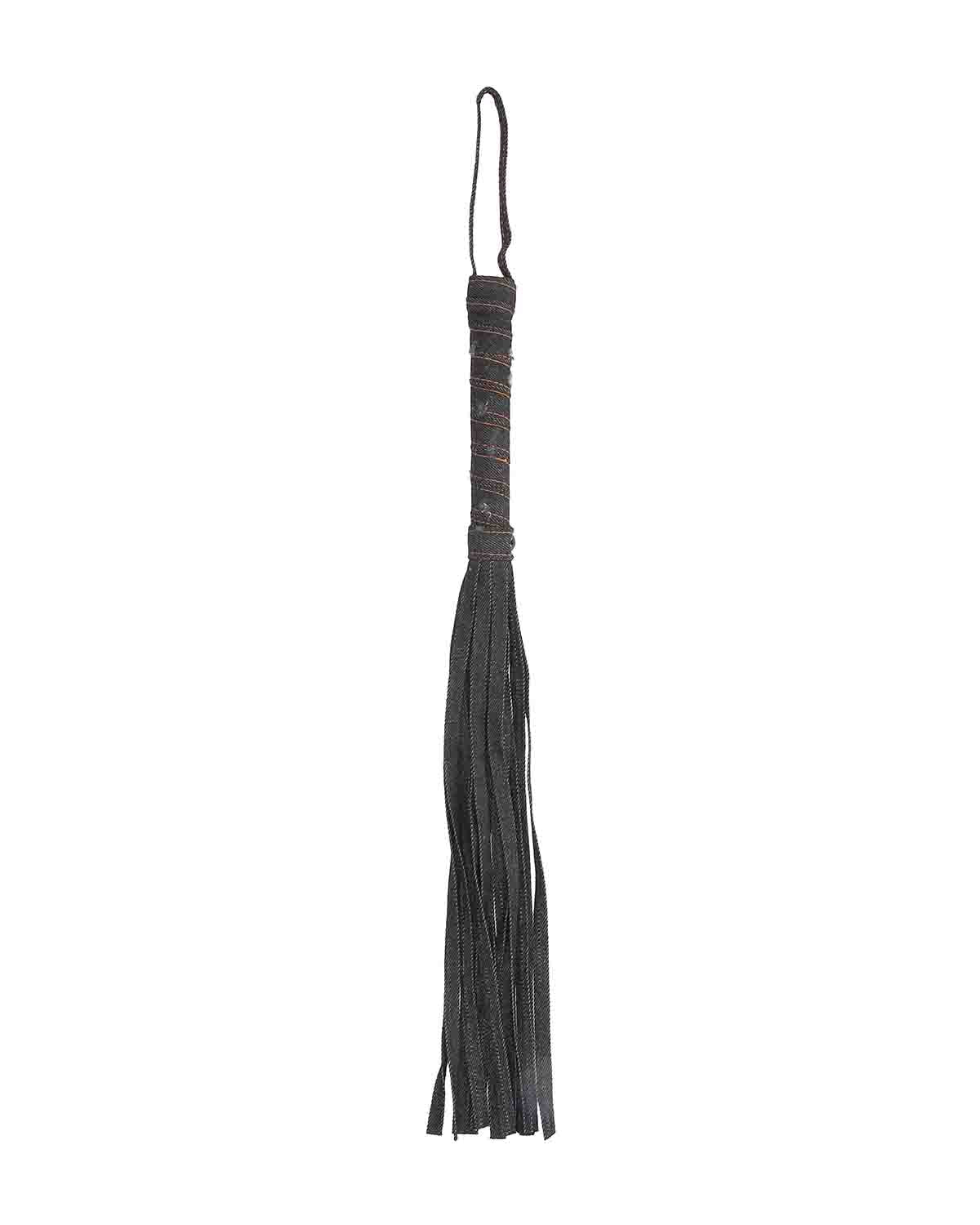 Ouch! Denim Flogger dżinsowy pejcz czarny
