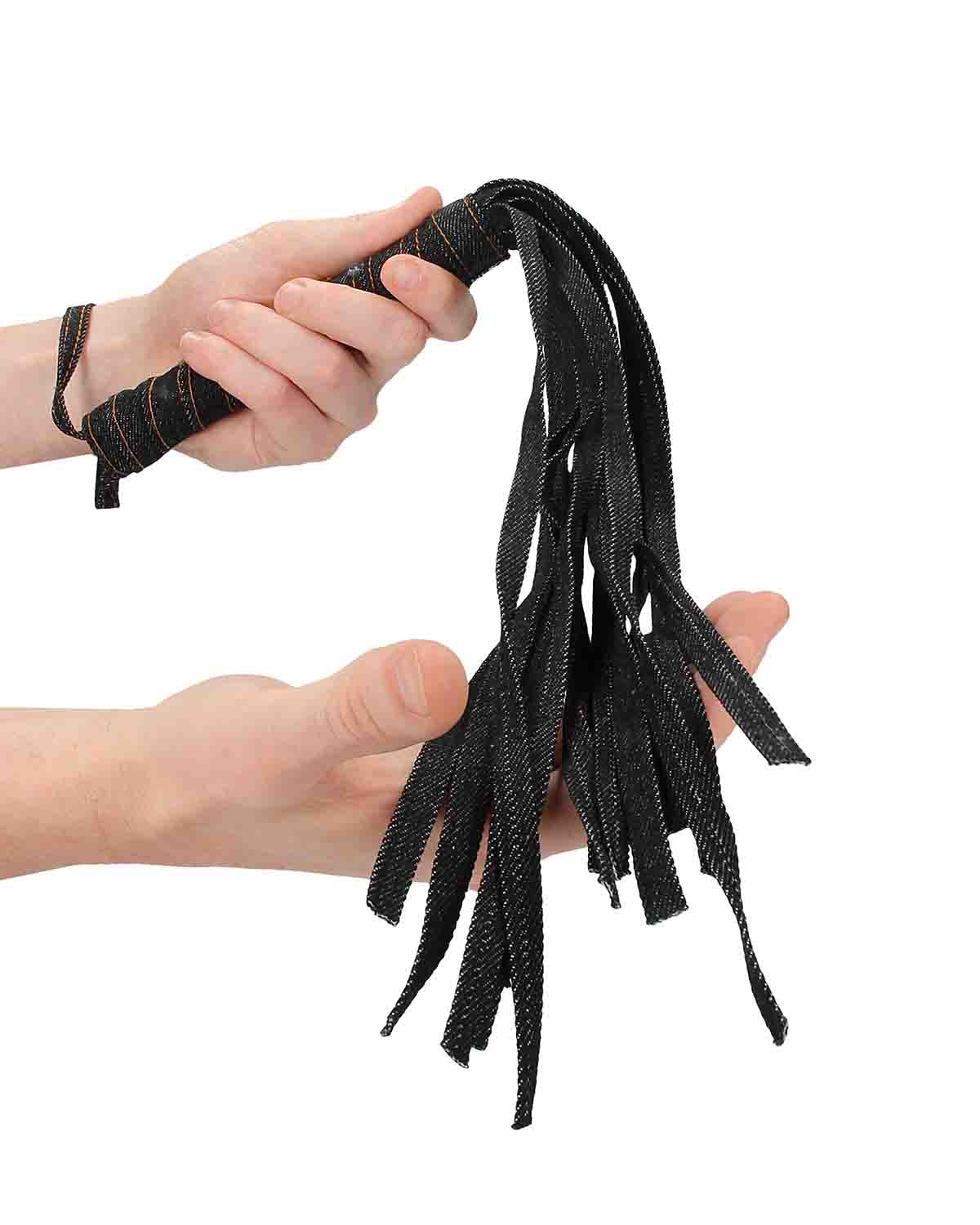 Ouch! Denim Flogger dżinsowy pejcz czarny