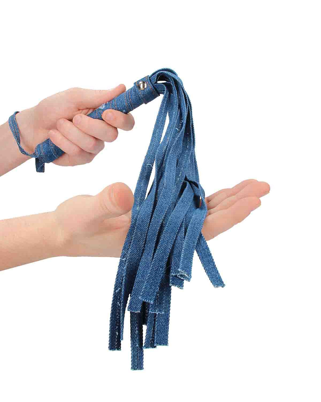 Ouch! Denim Flogger dżinsowy pejcz niebieski