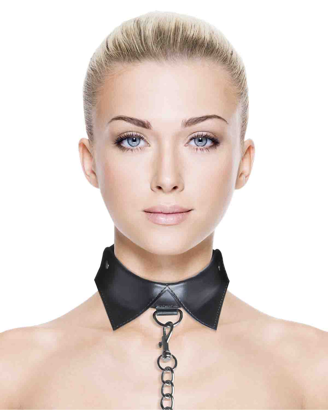 Ouch! Exclusive Collar &amp; Leash obroża erotyczna ze smyczą czarna