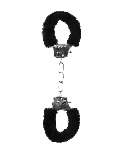 Ouch! Handcuffs Furry kajdanki z futerkiem na ręce czarne