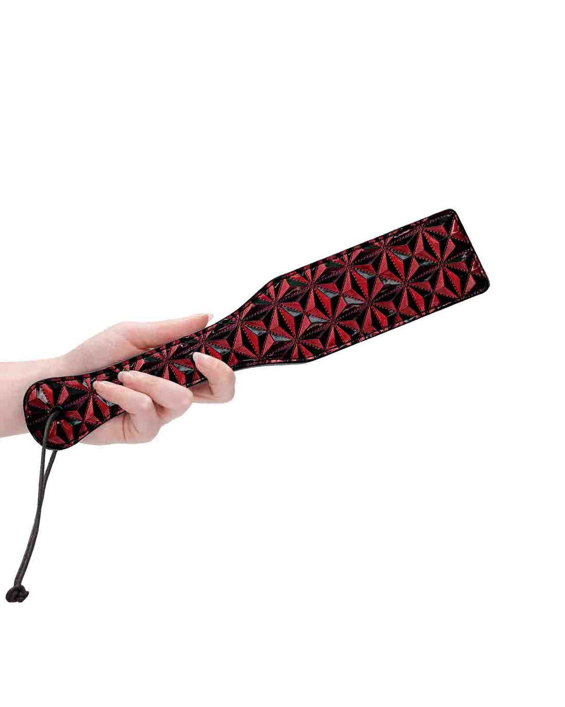 Ouch! Luxury Paddle packa z diamentowym wzorem bordowa