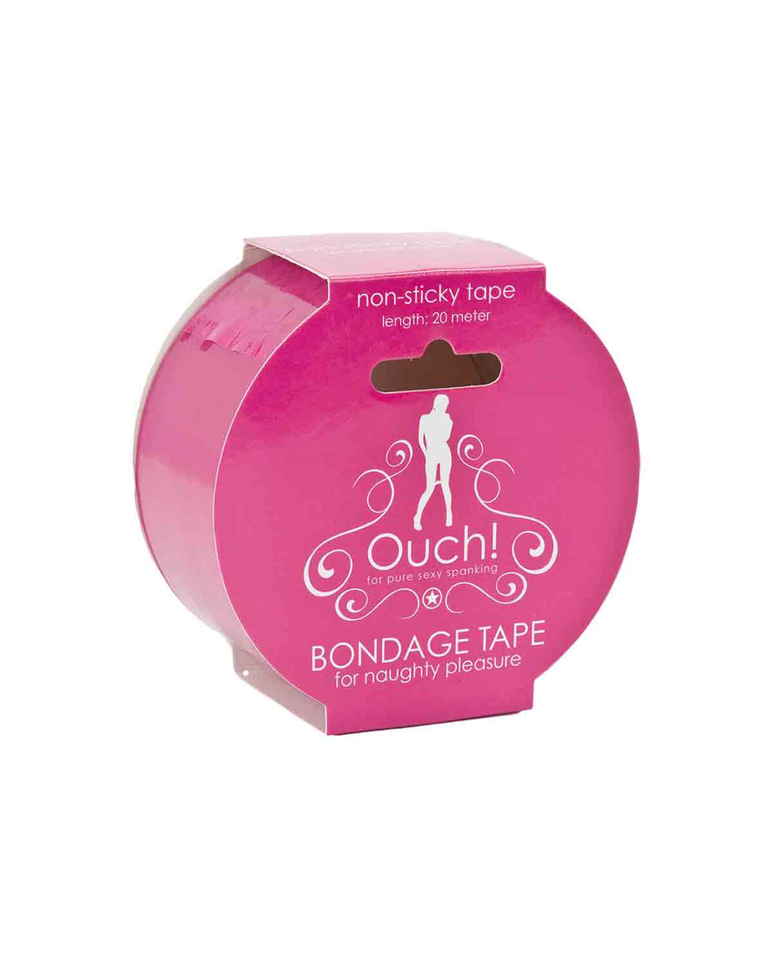 Ouch! Non Sticky Bondage Tape taśma do krępowania różowa