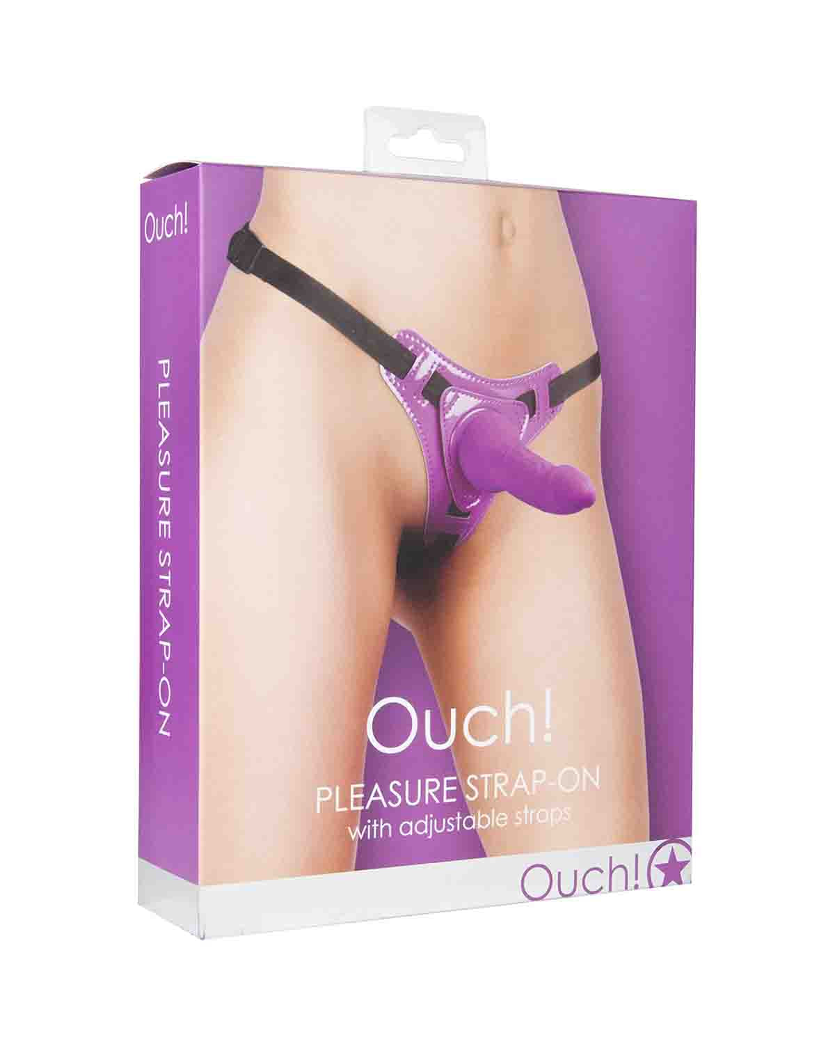 Ouch! Pleasure strap-on fioletowy