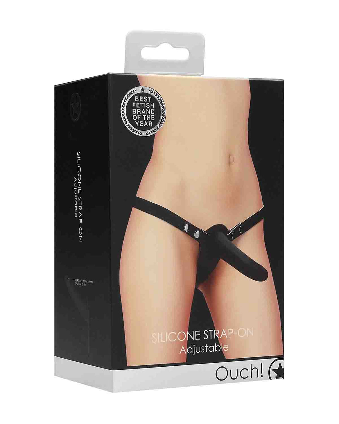 Ouch! Silicone Strap-On silikonowy strap-on czarny