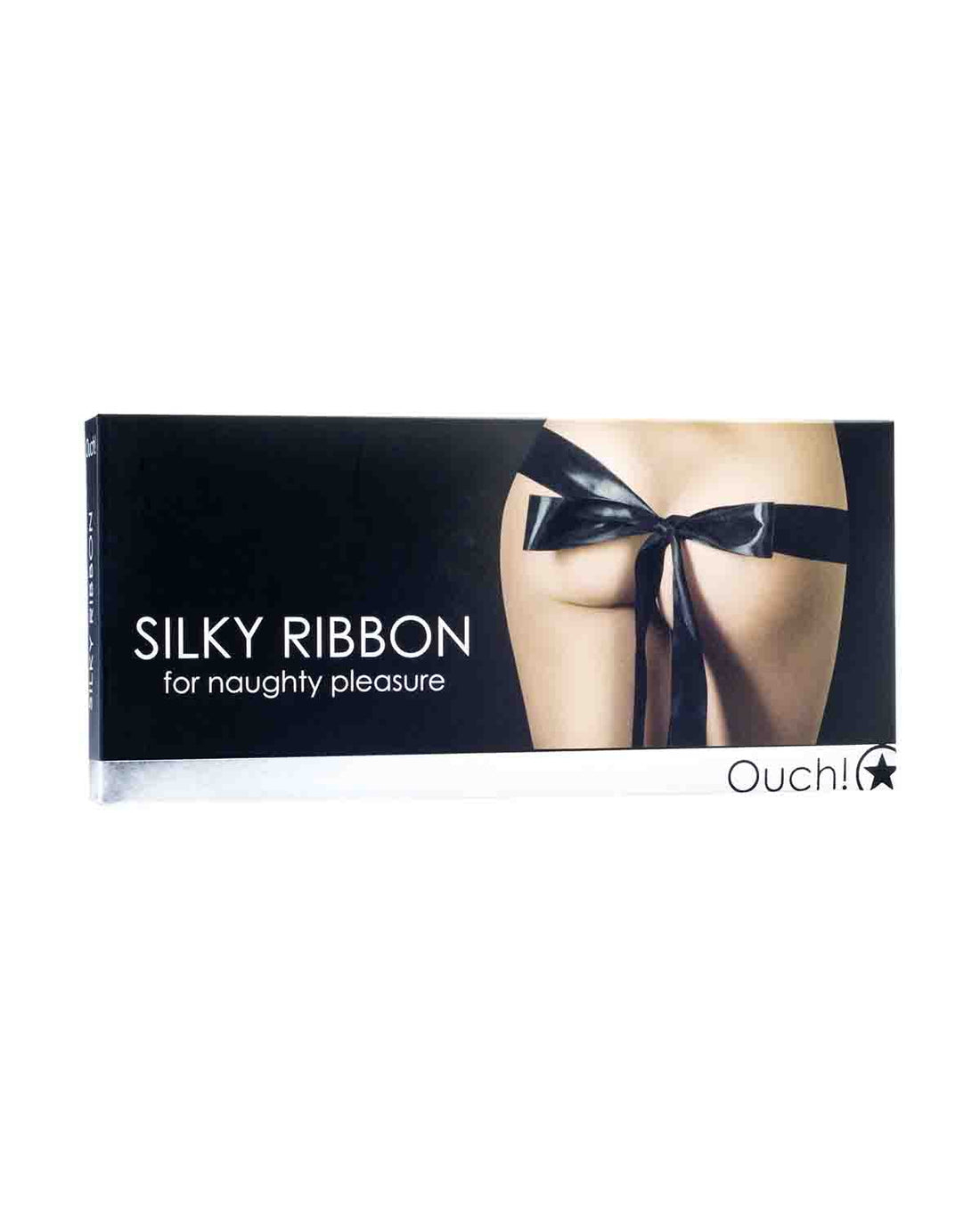 Ouch! Silky Ribbon jedwabista wstążka do krępowania czarna