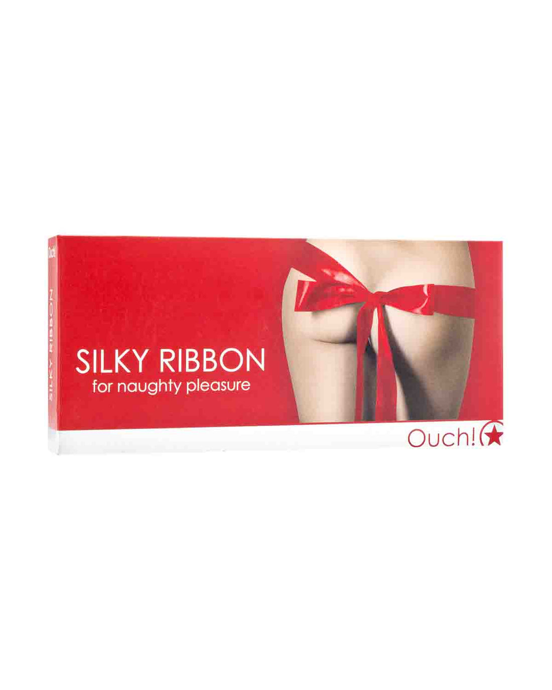 Ouch! Silky Ribbon jedwabista wstążka do krępowania czerwona