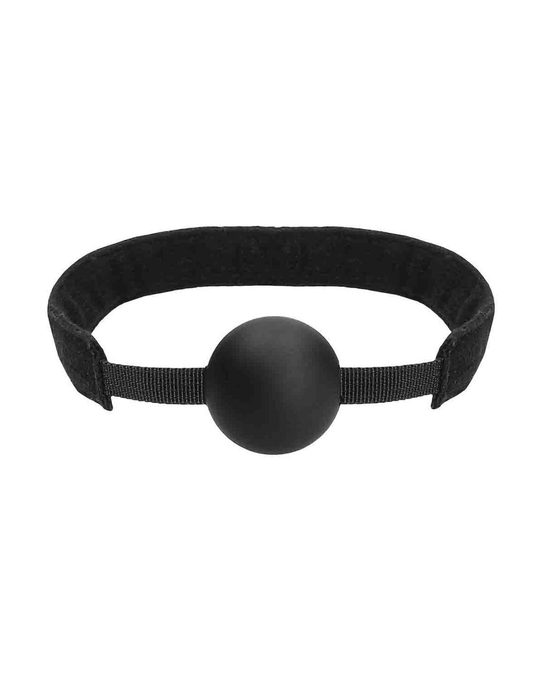 Ouch! V&amp;V Adjustable Silicone Ball Gag silikonowy knebel erotyczny czarny