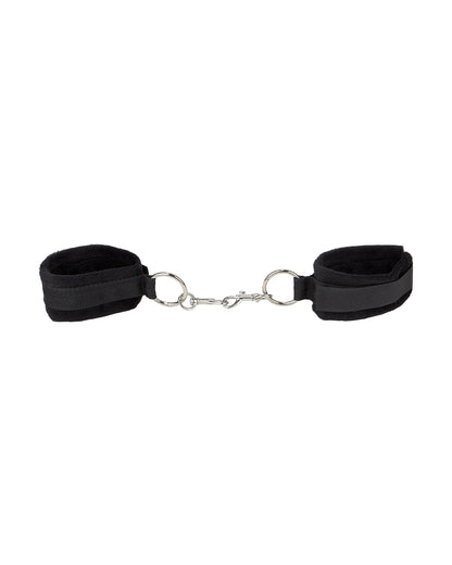 Ouch! Velcro Cuffs miękkie kandanki zapinane na rzepy czarne
