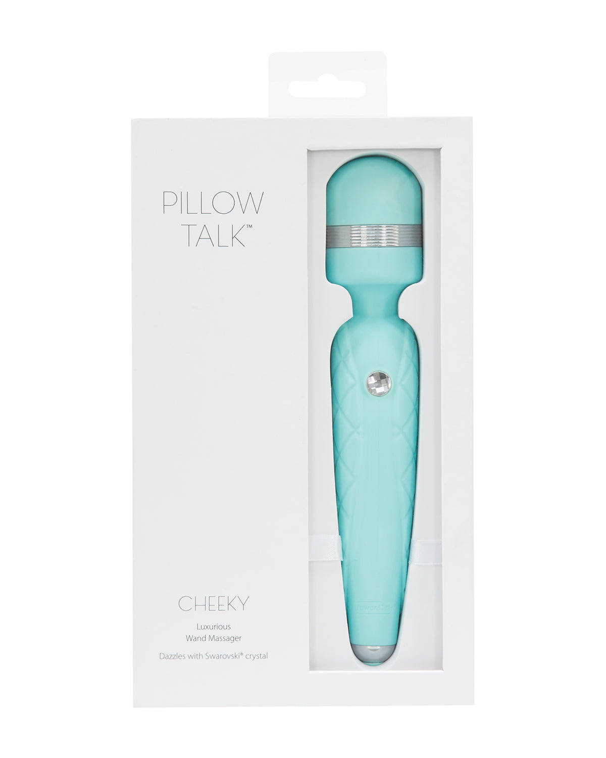 Pillow Talk Cheeky masażer do ciała z kryształkami Swarovskiego miętowy