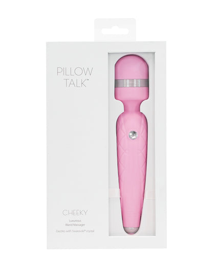 Pillow Talk Cheeky masażer do ciała z kryształkami Swarovskiego różowy