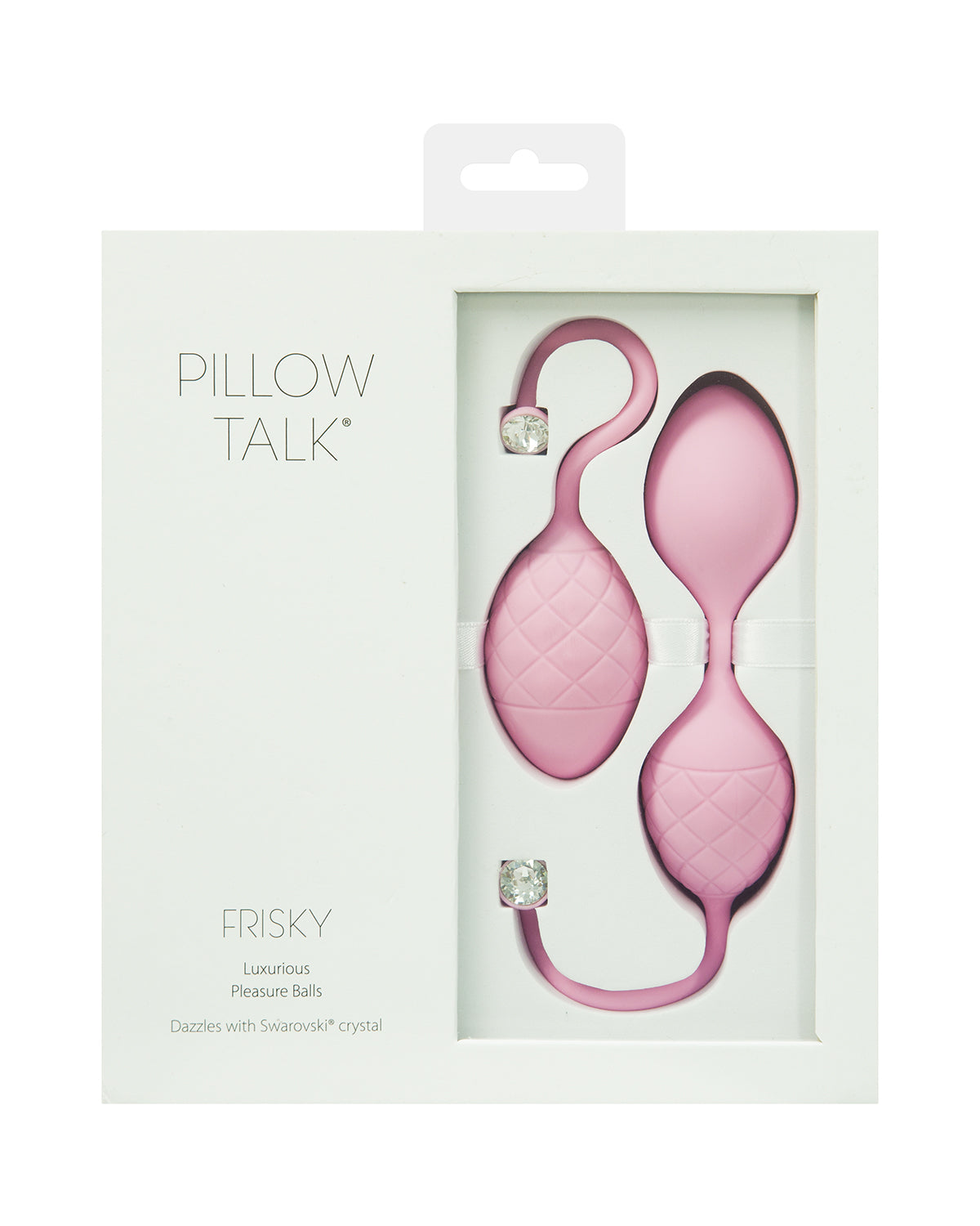 Pillow Talk Frisky progresywne kulki gejszy z kamykiem Swarovskiego różowe
