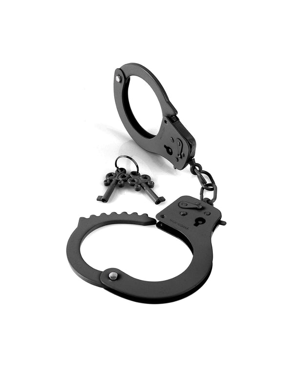 Pipedream Designer Metal Handcuffs metalowe kajdanki czarne