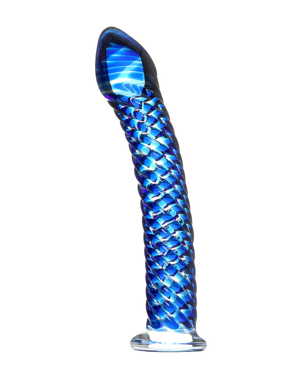 Pipedream Icicles No. 29 szklane dildo niebieskie