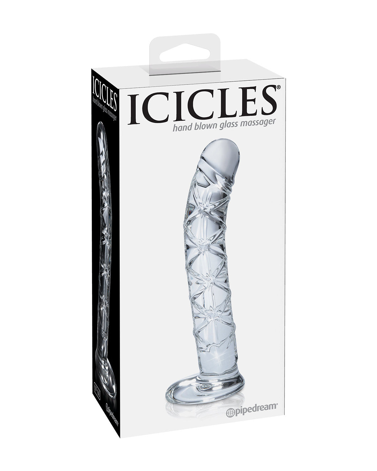 Pipedream Icicles No. 60 szklane dildo transparentne