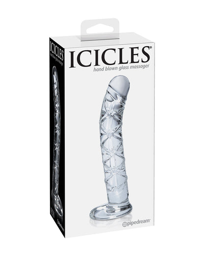 Pipedream Icicles No. 60 szklane dildo transparentne