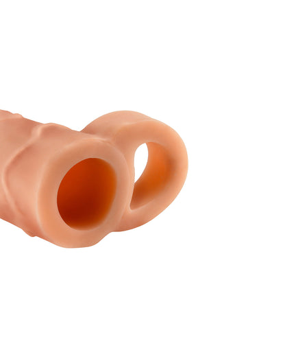 Pipedream X-tension 2&quot; Extension with Ball przedłużka z ringiem na jądra +5,1 cm beżowa
