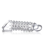 Przedłużka na penisa z obejmą na jądra transparentna XR Brands Penis Enhancer Sleeve