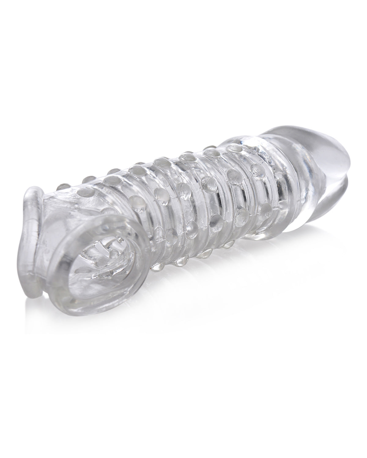 Przedłużka na penisa z obejmą na jądra transparentna XR Brands Penis Enhancer Sleeve