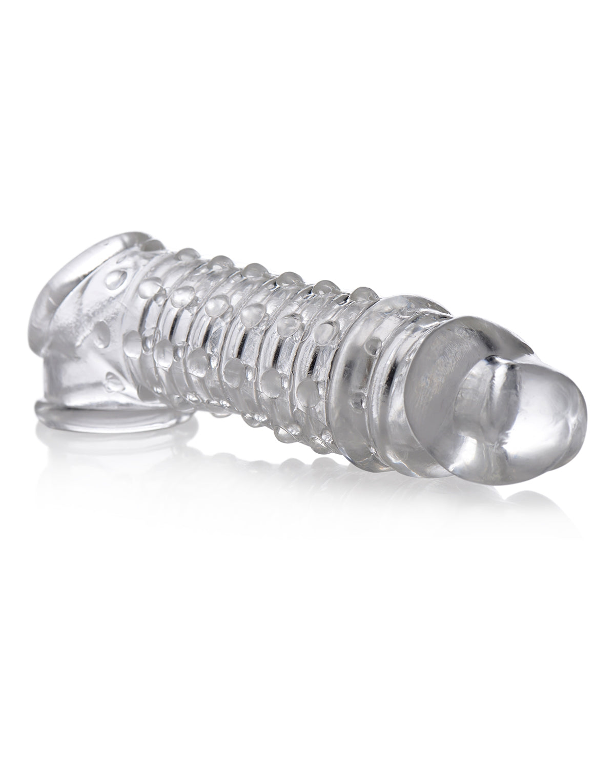 Przedłużka na penisa z obejmą na jądra transparentna XR Brands Penis Enhancer Sleeve