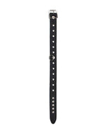 Rimba Collar Decorated with Rivets skórzana obroża erotyczna z nitami czarna