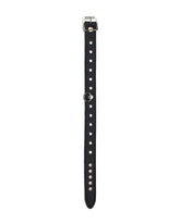 Rimba Collar Decorated with Rivets skórzana obroża erotyczna z nitami czarna