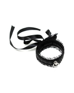Rimba Satin Look Collar obroża erotyczna czarna