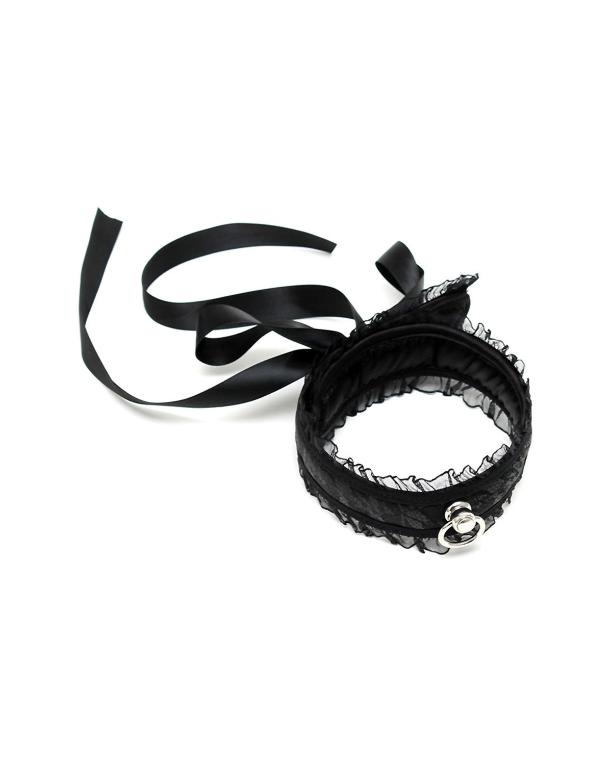 Rimba Satin Look Collar obroża erotyczna czarna