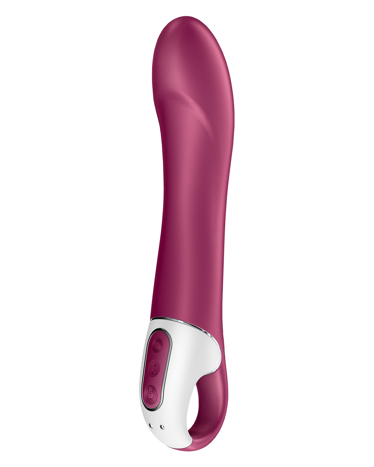 Satisfyer Big Heat wibrator punktu G z aplikacją na smartfona bordowy