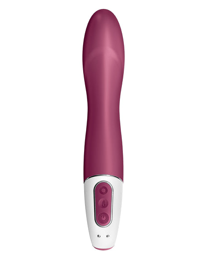 Satisfyer Big Heat wibrator punktu G z aplikacją na smartfona bordowy