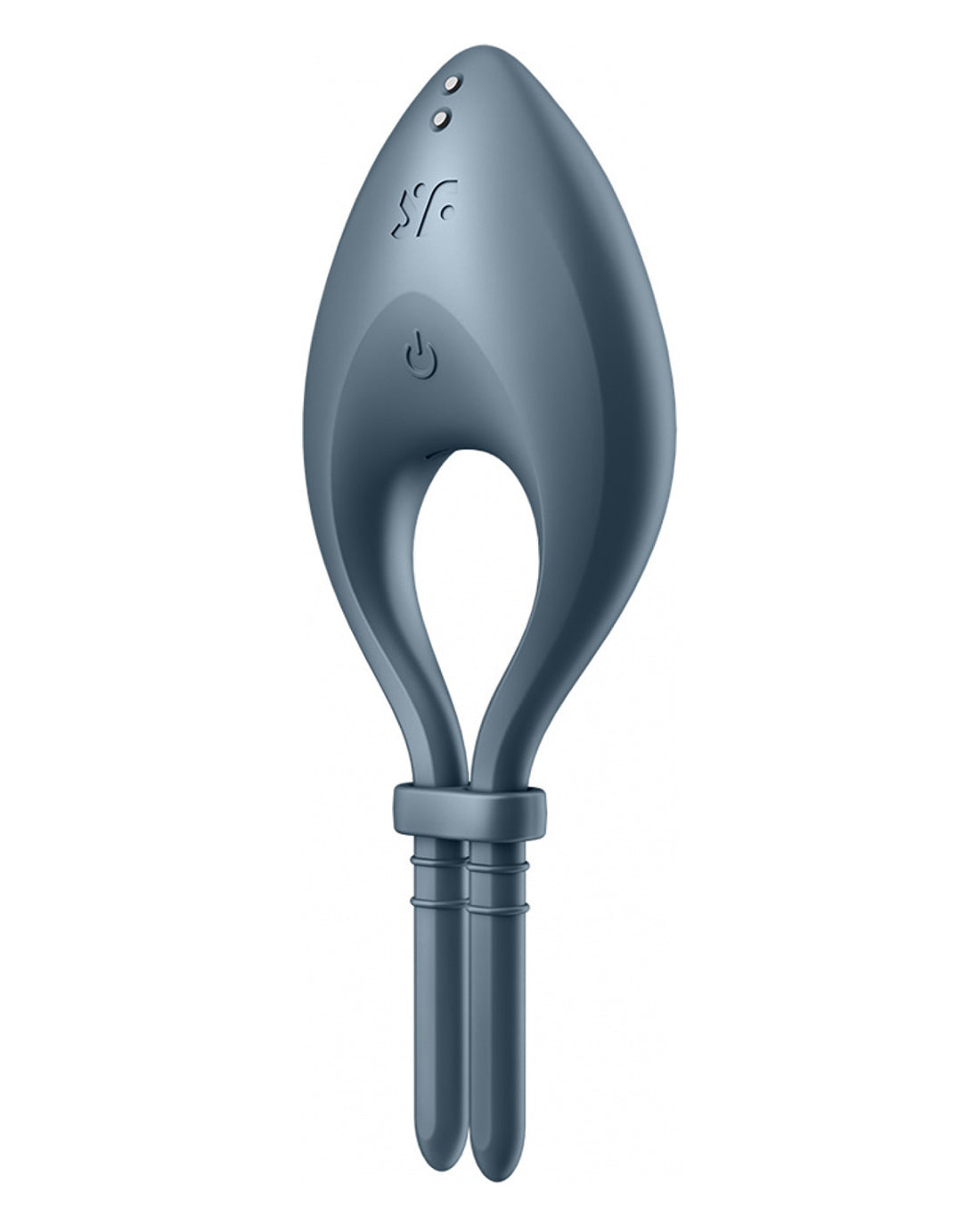 Satisfyer Bullseye wibrujący pierścień erekcyjny sterowany smartfonem granatowy