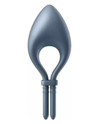 Satisfyer Bullseye wibrujący pierścień erekcyjny sterowany smartfonem granatowy