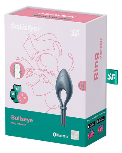 Satisfyer Bullseye wibrujący pierścień erekcyjny sterowany smartfonem granatowy