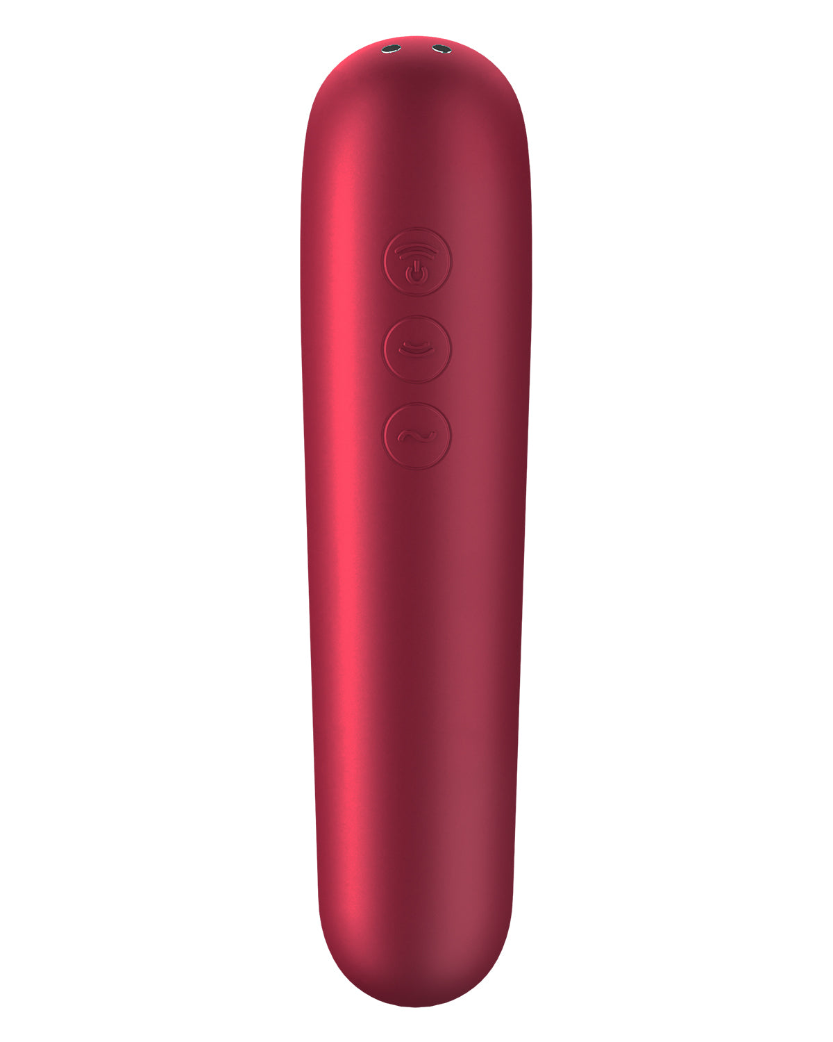 Satisfyer Dual Love wibrator i bezdotykowy stymulator łechtaczki w jednym z aplikacją na smartfona czerwony