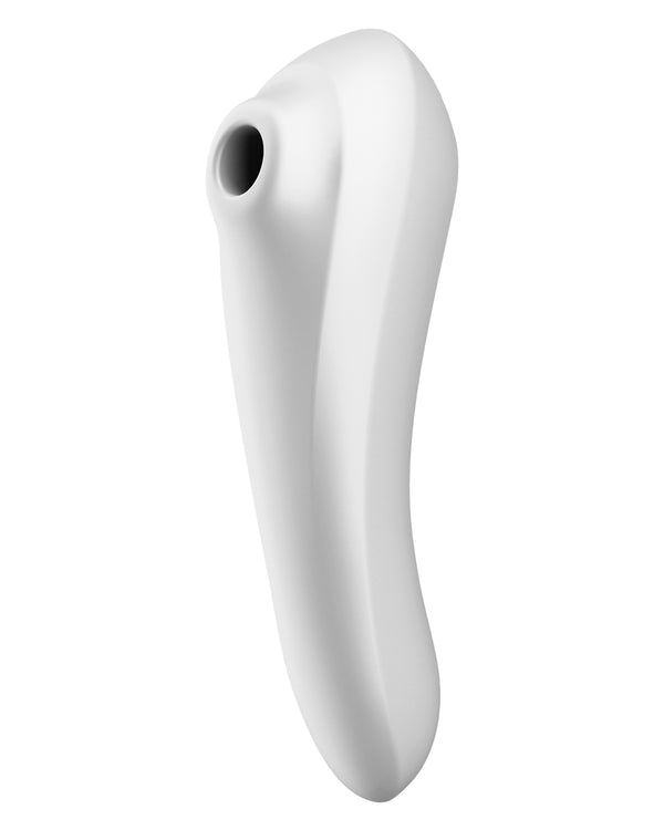 Satisfyer Dual Pleasure wibrator i bezdotykowy stymulator łechtaczki w jednym z aplikacją na smartfona biały